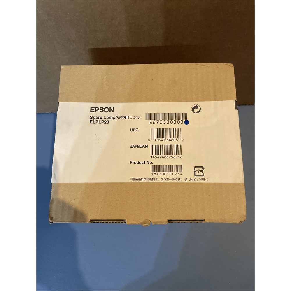 New Sealed, Genuine OEM, Epson ELPLP23, V13H010L23, Spare Lamp, Replacement Lamp